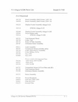 Allegra X-22 Parts Listing